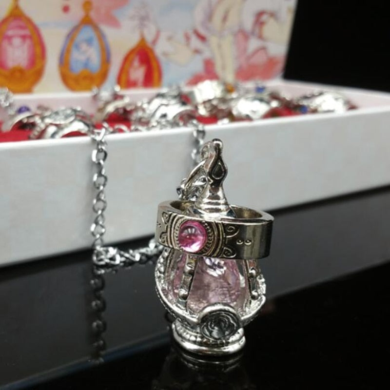 Anime Crystal Pendant Ring set by Cosplay Costumes