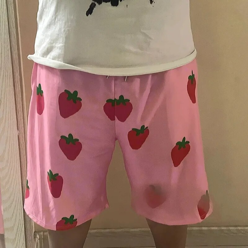 Gintoki Sakata Anime Pink Strawberry Shorts with Elastic Waist by Cosplay 


GINTAMA