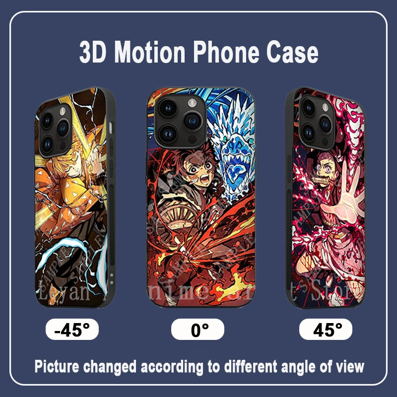 Demon Slayer Anime Phone Case for iPhone 11 12 13 14 13Pro 14Pro 13Pro Max 14Pro Max